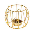 Tealight Candle Holder, Light Weight Votive Candle Holders Golden Pumpkin Shape for Gifts. 