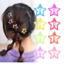 4Pc Sweet Star BB Hairpin Girls Y2K Side Bangs Barrette Simple Metal. 
