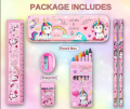 🎁 Kids Stationery Gift Set – Pack of 7 Pcs | Frozen ❄️ | Unicorn 🦄 | Spiderman 🕷️. 