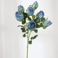 Green Home Artificial Rose Flower Aesthetic Table Centerpiece Faux Silk Flower. 