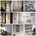 Motivational Quotes Sentences Phrases Wall Stickers Decals For Company Office Living Room Removable Wallpaper Decorations. 