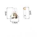 Metal trousers hook suit pants hook button skirt trousers hook button hanger buckle fittings 10pcs Garment Hooks. 