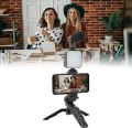 RGB 6 in 1 Video Making Vlogging Kit With Remote - Tripod For Smartphone & Camera Vlog Kit - Mini LED Video Light Extendable Phone Clip, Tripod with Adjustable Brightness, for Live Stream Vlog Video Shooting Video Conference. 