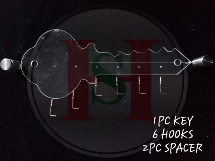 Acrylic%20Key%20Shaped%20Key%20Ring%20Holder%206%20Holes%20-%20Image%205