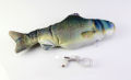 Flopping Fish Cat Toy with Catnip,11" Electric Moving Fish Cat Toy Realistic Interactive Moving Cat Kicker Fish Toy,Wiggle Fish Catnip Toys, Motion Kitten Toy for Kitty Exercise. 
