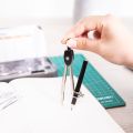 Deli - EG30695 #Drafting Set #9pcs/Metal box. 