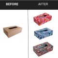 DIY Simple MDF Wooden Tissue Box Untreated Tissue Box For DIY Painting Acrylic Art Oil Painting. 