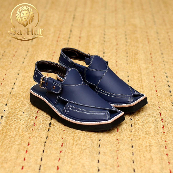 Kaptaan%20Navy%20Blue%20Peshawari%20Chappal%20%E2%80%93Captain%20shoes%20Ultimate%20Handmade%20Leather%20Sandals%20for%20Men%20%7C%20Traditional%20Comfort%20Meets%20Modern%20Style%20%7C%20Perfect%20for%20Formal,%20Casual,%20and%20Ethnic%20Wear%20Shoes%20(elite%20peshawri%20chappal)%20Khankhel%20brand%20-%20Image%202