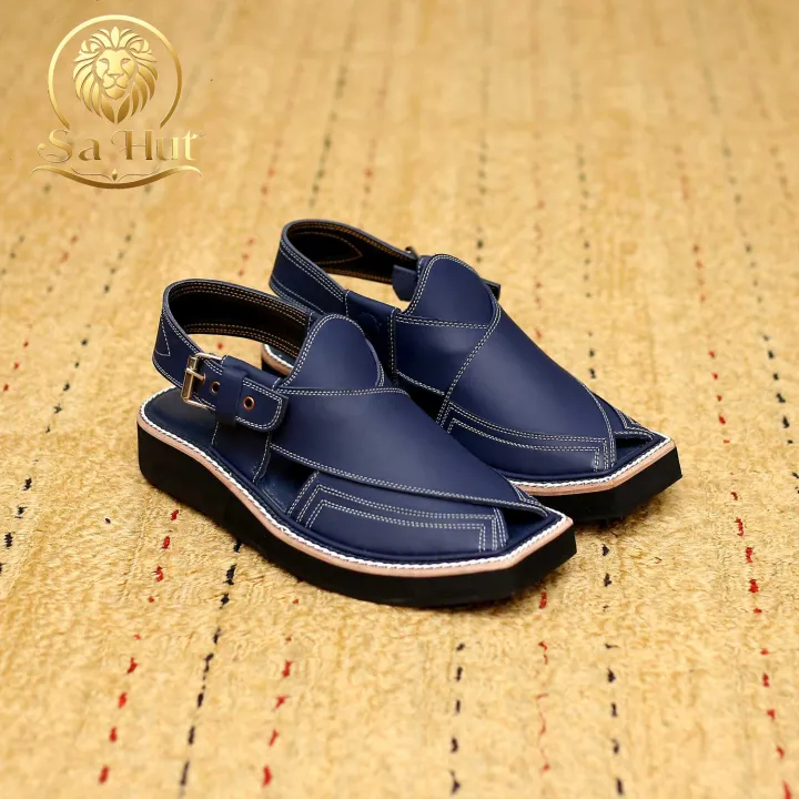 Kaptaan%20Navy%20Blue%20Peshawari%20Chappal%20%E2%80%93Captain%20shoes%20Ultimate%20Handmade%20Leather%20Sandals%20for%20Men%20%7C%20Traditional%20Comfort%20Meets%20Modern%20Style%20%7C%20Perfect%20for%20Formal,%20Casual,%20and%20Ethnic%20Wear%20Shoes%20(elite%20peshawri%20chappal)%20Khankhel%20brand%20-%20Image%202