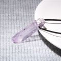 Raw Stone Quartz Crystal Necklace Pendants Women Men Boho Vintage Stone Bullet Healing Necklace For Women Jewelry. 
