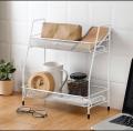 Spice Rack For Countertop 2 tier shelf for makeup, Kitchen Organizer stand, storage shelf Rack for kitchen, kitchen organizer, bathroom organizers.. 