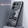 （3 in 1）infinix GT 10 Pro Shockproof Phone Case for infinix Note 30 Pro 30 4G 5G 30 Vip GT10 PRO TPU Casing Soft Anti-fall Back Cover and Ceramic frosted film and Camera lens film. 