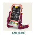 54pcs Artist Easel Drawing Board for Kids Dual Sided Magnetic and Blackboard Adjustable Standing Art Easel for Toddler, Double Magnetic Drawing Board with Painting Accessories  Includes Pens, Chalks, Duster & Other Accessories Along with Board Games. 