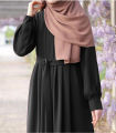 Belt Abaya for Girls, Long Frock Style Gown, Ready-to-Wear Abaya for Women, Unique Design and Comfortable Fit. 