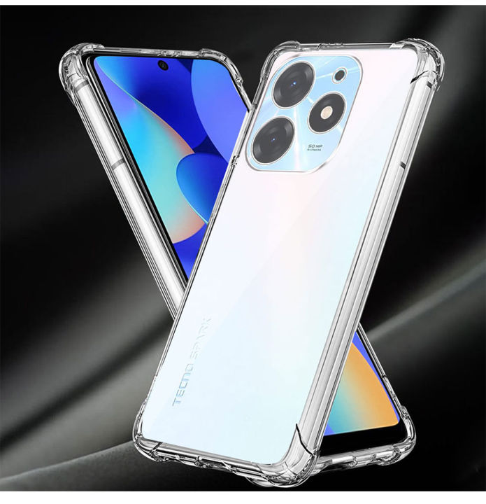 Infinix Hot 30i Anti Shock Corner Bumper 1.5mm Soft Transparent Jelly Cover