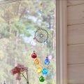 ZOROOM Crystals Rainbow Maker Suncatcher Window Hang Ornament Garden Decoration Sun Catcher Pendant Chakra Beads. 