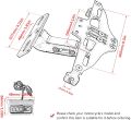 RED Universal CNC Motorcycle License Plate Holder Frame With LED (Number plate holder)Aluminum Adjustable Universal Fitment Motorcycle Accessories- RED (L KEYS NOT INCLUDED). 