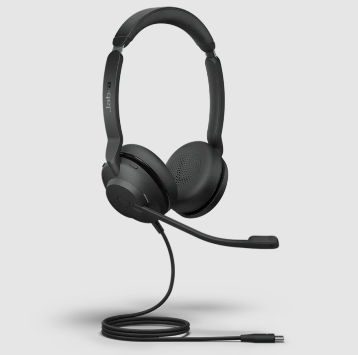 Jabra Evolve2 30 SE Wired Stereo Noise-Cancelling Headset - Features 2-Microphone Call Technology and USB-A Cable - MS Teams Certified, Works with All Other Platforms - Black