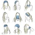 Palestinian Keffiyeh Bandanas Neck Gaiter Seamless Arabia Scarves Palestine Arabic Face Masks Shields Multifunctional Headwear. 
