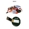 4GB 8GB 16gb 32gb Round credit card usb flash drive with full color logo printing custom usb flash drive (Over 10 Pcs free Logo). 