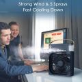 Portable Ice Cooler Fan Air Conditioner Fan Mini Fan Air Cooler Mist Fan. 