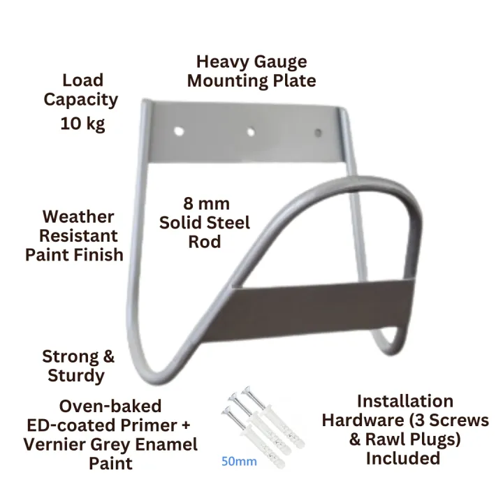 Metal%20Garden%20Hose%20Holder%20-%20Heavy%20Duty%20Hose%20Hanger%20-%20Wall%20Mounted%20Water%20Hose%20Rack%20-%20Image%202