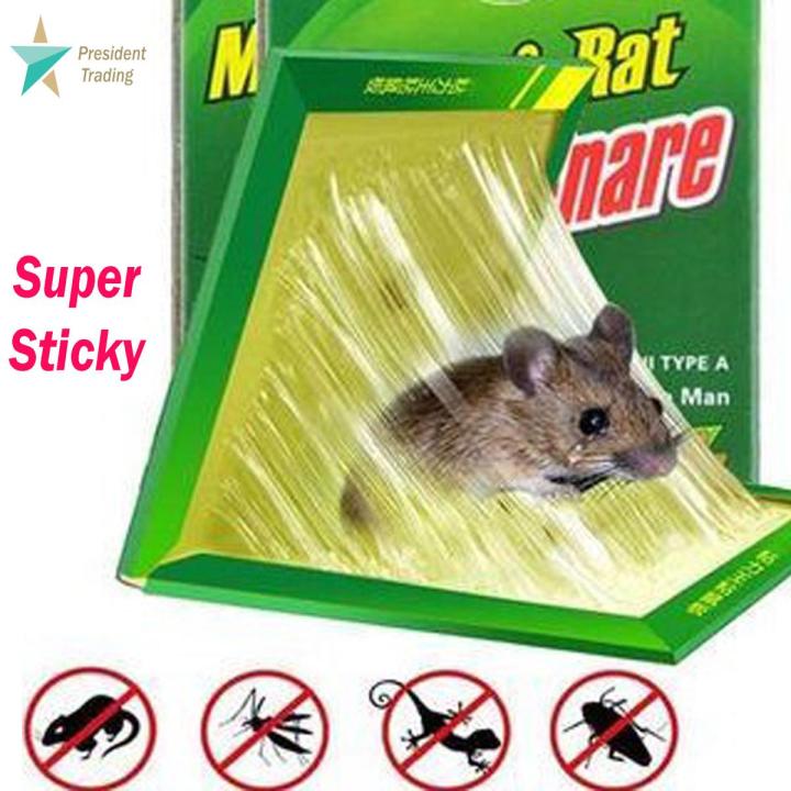 Super Mouse Trap Glue Sheet Rat killer - Strong - Easy to Set - Indoor and Outdoor - Sticky Mouse Pad Trapper Foldable Cardboard - Professional Mouse Trap Book