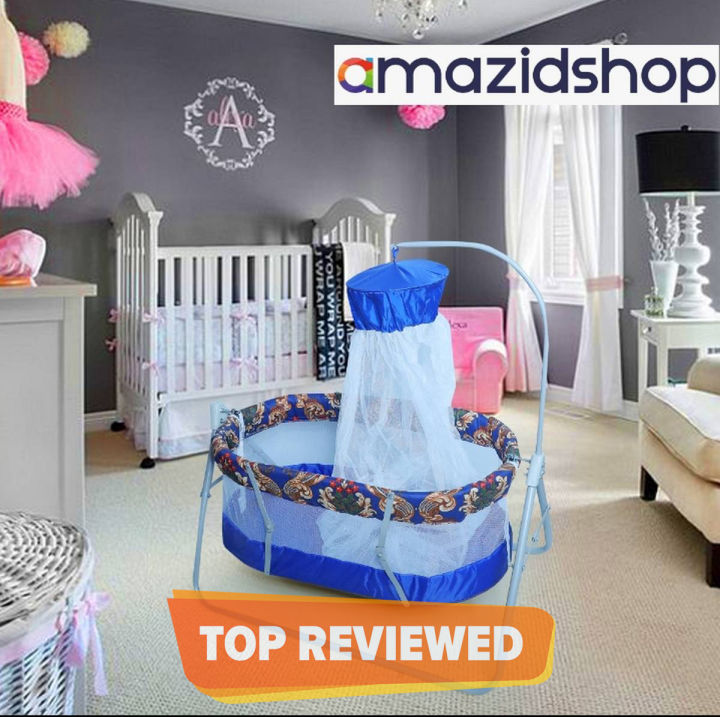 Baby Swing Cot &amp; Cradle With Stand Support for baby