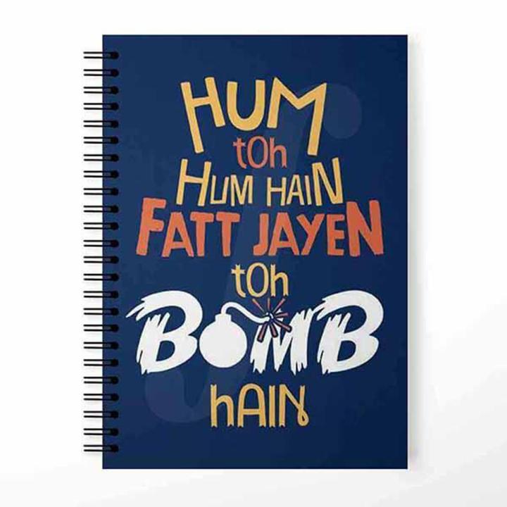 Hum hum hain design Printed Notebook  - University Notebooks