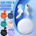 PRO6 Wireless Bluetooth Headset 5.3 Bluetooth Protocol Earplug Type Strong Endurance Gaming Competitive Headphones TWS Running. 