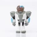 5pcs/set Teening Titans Teening GO Robin Raven Beast Cyborg Anime Action Figure PVC toys Collection figures for friends gifts. 