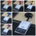 Work Identity ID Card Holder Employee's Staff with Lanyard Employee Card Name Card Cover Bank Card Adjustable Business Card Holder Students Bus Card. 