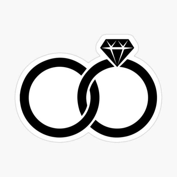 Ring sticker Pack of 1,  3 x 2 inch sticker