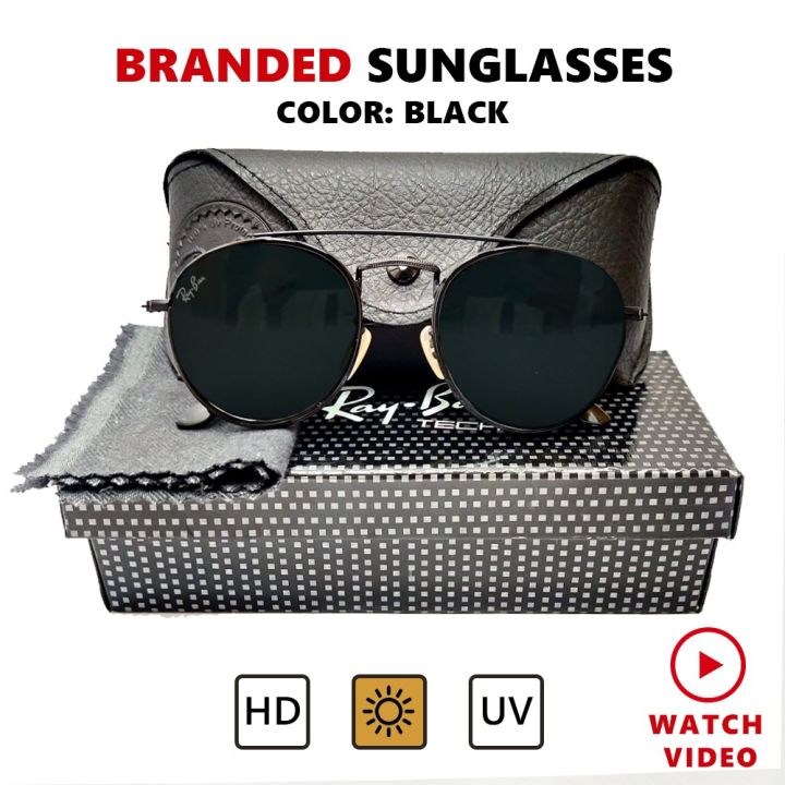 Fashion Polarized & Branded Sunglasses Metal Round Frame UV Protection for Men Women Goggle with Protection Box