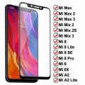 （For Mi 6X）9D Full Cover Tempered Glass For Xiaomi Mi 6 6X Max 2 3 Screen Protector On the Mi 8 SE A2 Lite Mix 2 2S 3 Protective Glass Film. 