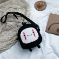 Grim Teiousx Anime Cute No Face Man Plush Bag Hayao Miyazaki Messenger Bag for Kids Adults Kawaii School Bags Unisex. 