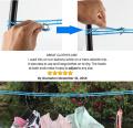 Clothesline Clothes Drying Rope Portable Travel Clothesline Adjustable for Indoor Outdoor Laundry Clothesline. 