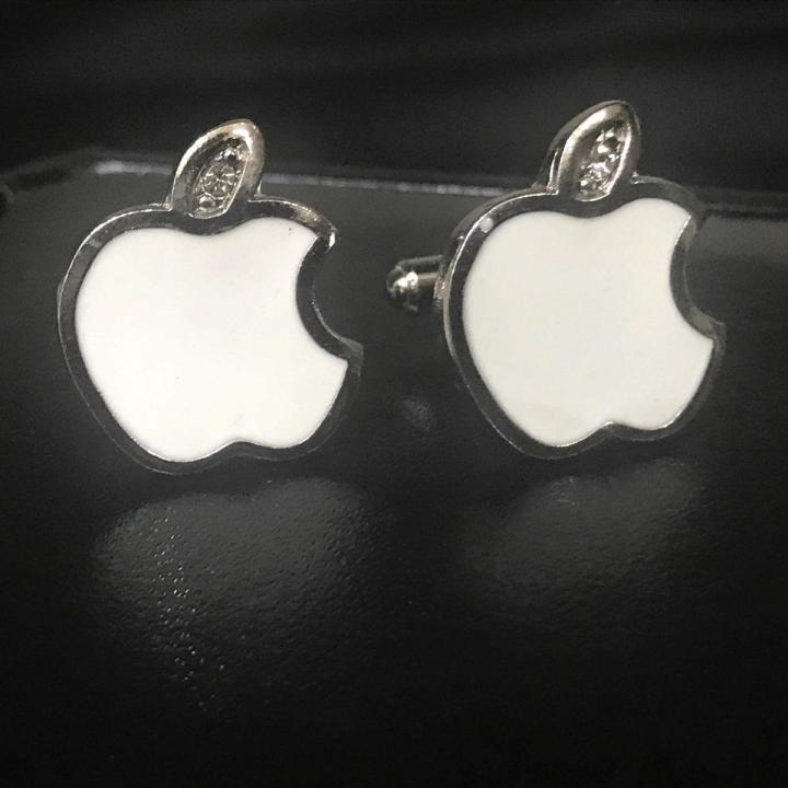 Cufflinks for men in Apple design / Apple cufflinks / Apple studs for men