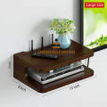 2 Layers Wall Mounted Shelf For Wifi Router, Phone, Decorative Items Book Shelf Storage shelves. 
