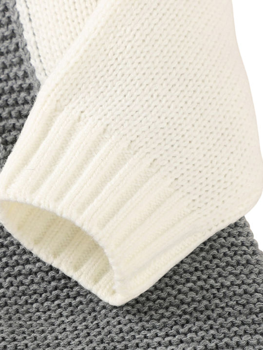 Baby%20Boys%20Casual%20Knitted%20Romper,%20Grey%20Turn-down%20Collar%20Long%20Sleeve%20Button-down%20Jumpsuit%20-%20Image%204