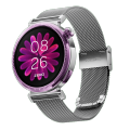 Zero® Jewel Pro Smartwatch for Women  1.1" AMOLED Display, Bluetooth Calling, 110+ Sports Modes, Health Tracking  Diamond-Cut Design with Stainless Case  Best Lightweight Smartwatch for IOS & Android. 