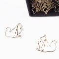 Golden Dog clip Animal paperclips Cartoon Paper clips Creative Customization Special-shaped Gold Paper Clips Kawaii Stationery. 