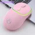 Amamia Optical Mouse Type-C Charging 2.4G Wireless Bluetooth-compatible Mice with USB Receiver. 