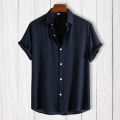 Summer Top All Match Turn-down Collar Summer Top. 