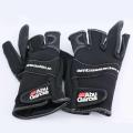 ABU Garcia Gloves Fishing Gloves Three Fingers Cut Lure Anti-Slip Leather Gloves Outdoor Sports Cycling Fingerless Gloves 1pair. 