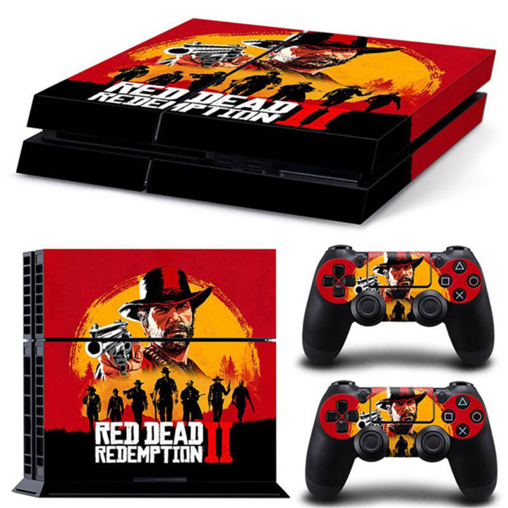 Ps4 slim\Fat\Pro Red Dead Redemption 2: design skin with 2 controller skin