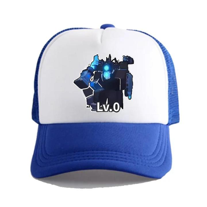 Skibidi Toilet Cap Kids Cameraman Baseball Cap Speakerman Adult Trucker Cap Boys Girls Tv Man Skibidi Toilet Hat Christmas Gift