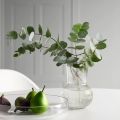 IKEA PADRAG Clear Glass Vase, 17 cm, Modern Tabletop Decoration, Washable. 