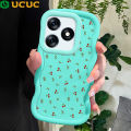 UCUC for Tecno Spark 10 10C Back Cover Little Red Cherry Creative Candy Color Wave Silicon Phone Protective Case. 