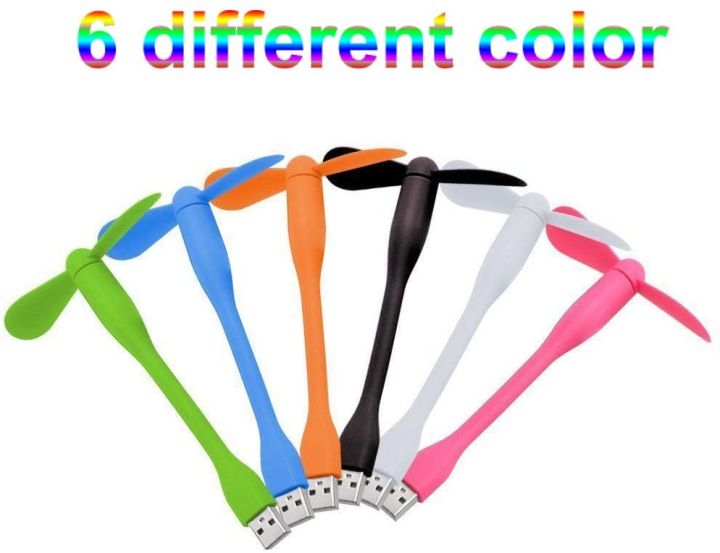 1 Pack - Micro USB Fan Flexible Portable Mini Fan For Mobile Accessories